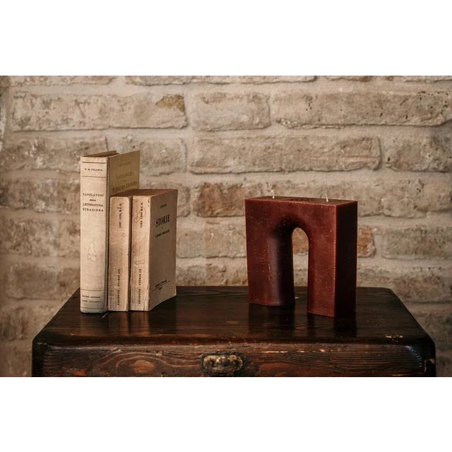 Trionfo Red Burn Candle by Gio Aio Design for Antica Cereria Morciano For Sale - Image 4 of 5