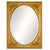 The Vicenza pairs a graceful oval mirror with a rectangular carved frame in classic gold, its corners softened by...