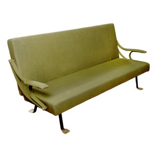 Digamma Sofa in Steel and by Ignazio Gardella for Gavina, 1970s For Sale