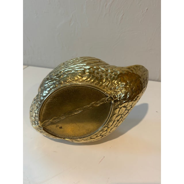 Vintage Brass Swan Planter For Sale In Naples, FL - Image 6 of 7