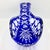 Vintage Crystal Basket Bowl in Cobalt Blue, 1960s For Sale - Image 10 of 13