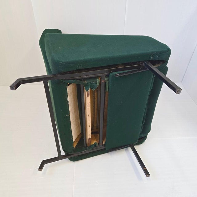 Vintage Trelax Chair in Jersey and Metal by Pierre Guariche for Meurop, 1960s For Sale - Image 13 of 15