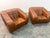 Animal Skin Pair of Vintage Piumino Armchairs by De Pas, d'Urbino & Lomazzi in Leather, Italy, 1970's For Sale - Image 7 of 10