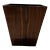 1970s MCM Walnut Wood Planter Box Jardiniere Waste Basket For Sale