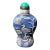 Late 20th Century Chinese Art Overlay Peking Glass Snuff Bottle Duck and Lotus Design For Sale
