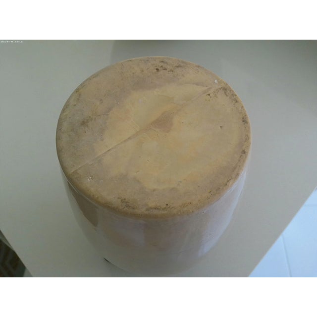 1960s Large Mid-Century Dipped Stoneware Rustic Country Pitcher For Sale - Image 5 of 5