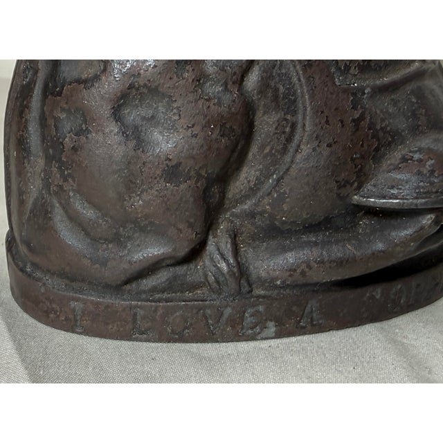 Rare Antique 2 Face Every Copper Helps Sydenham & McOustra Cast Iron Still Bank For Sale - Image 4 of 12
