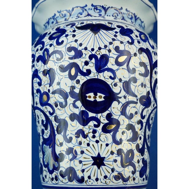 Albarello Ceramic Pharmacy Vase from Cacf, Faenza, Italy, 1960s For Sale - Image 9 of 18
