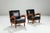 Belgian Lounge Chairs in Oak with Leather Cushions, 1960s, Set of 2 For Sale - Image 4 of 17