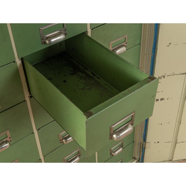 Blue Vintage Steel Cabinet, 1950s For Sale - Image 8 of 9