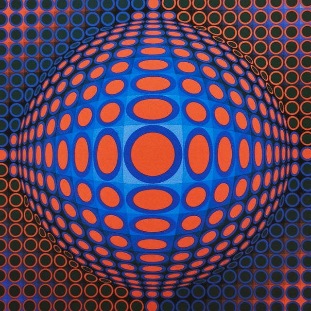 Victor Vasarely Lithograph. Limited Edition Lithograph n 120 / 500 - Numbers signed in pencil. Editor : S.P.A.D.E.M....