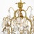 Brass French Crystal Drop Pendant, Antique Brass, Circa 1920 For Sale - Image 8 of 9