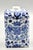A fine 18th-Century English Delft tea caddy hand painted with a pair of rampart lions, bird and floral decorations. This...