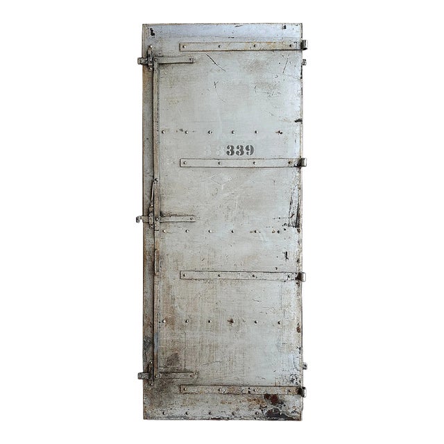 Antique Industrial Door • Heavy Steel and Iron For Sale