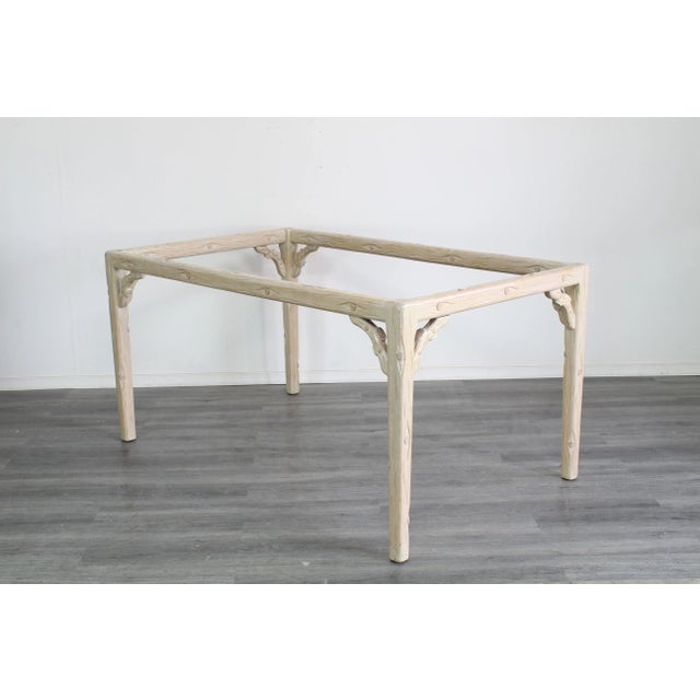 Vintage Faux Bois Dining Table For Sale - Image 4 of 6