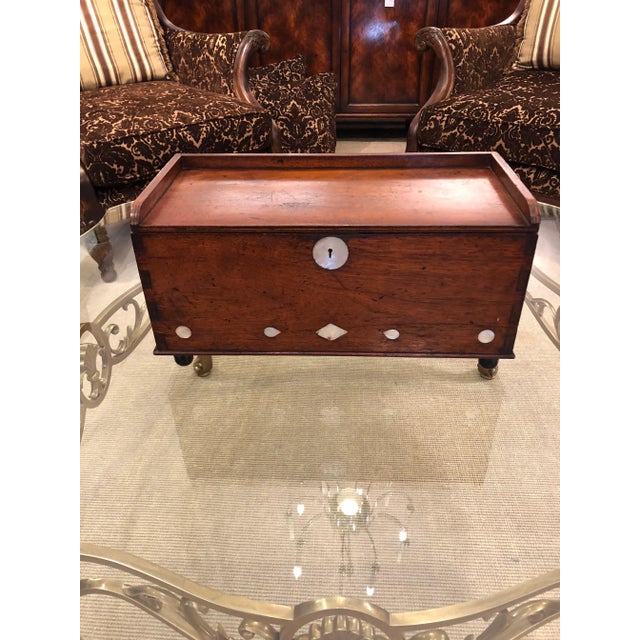 19th Century Traditional Mahogany Sailormade Box For Sale - Image 10 of 10