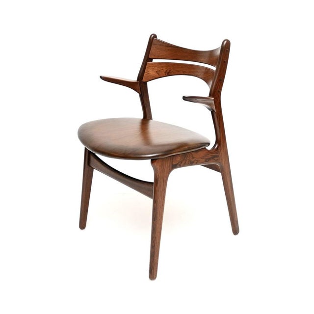 1960s Vintage Danish Carver Armchair by Erik Buch, 1960 For Sale - Image 5 of 11
