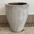 Antique White Late 20th Century Incised Pattern Large Pottery Planters With Drippy White Glaze - Set of 2 For Sale - Image 8 of 12