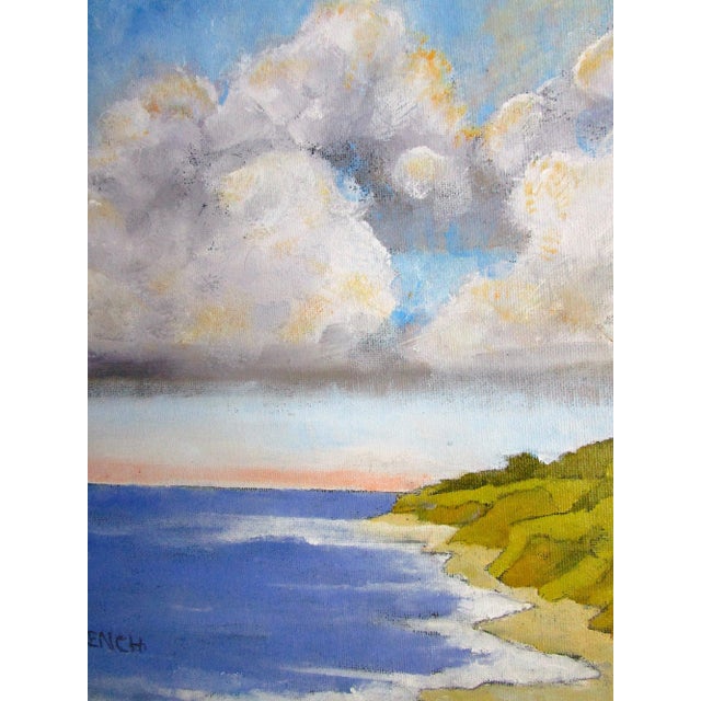Textile Ano Nuevo Beach Lynne French Pacific Coast Seascape Landscape O/C For Sale - Image 7 of 8