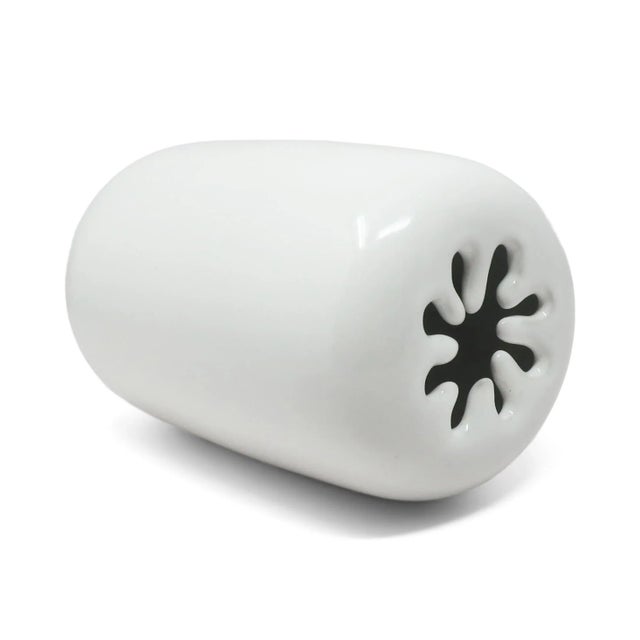 1970s White Spark Vase by David Gil for Bennington Potters For Sale - Image 5 of 6