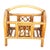 Restored Mid 20th Century Rattan "Triumphal Arch" Magazine Rack With Handle For Sale - Image 4 of 4