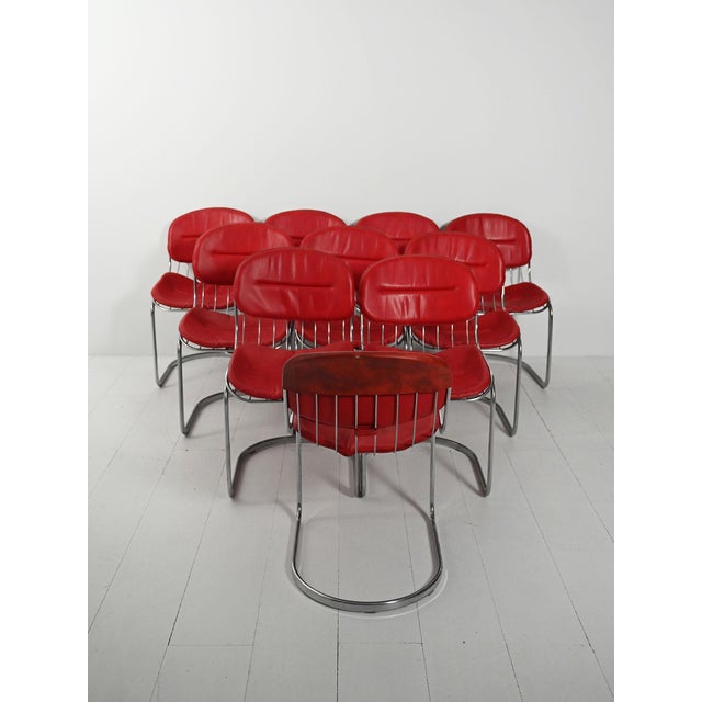 Gastone Rinaldi Chairs attributed to Gastone Rinaldi, 1970s, Set of 10 For Sale - Image 4 of 17