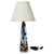 Italian Modern Fulvio Bianconi style hand blown glass Table Lamp, 1960's. Featuring an elongated transparent cone form...