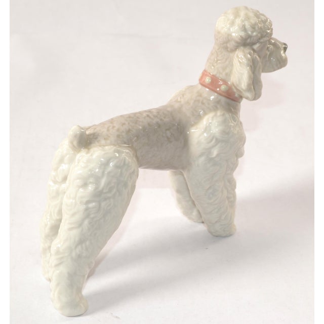 1950s Lladro Fine Handmade Porcelain Poodle Dog Figurine Animal Sculpture Spain For Sale - Image 11 of 18