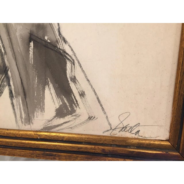 Paint Late 20th Century Studio Drawing For Sale - Image 7 of 10