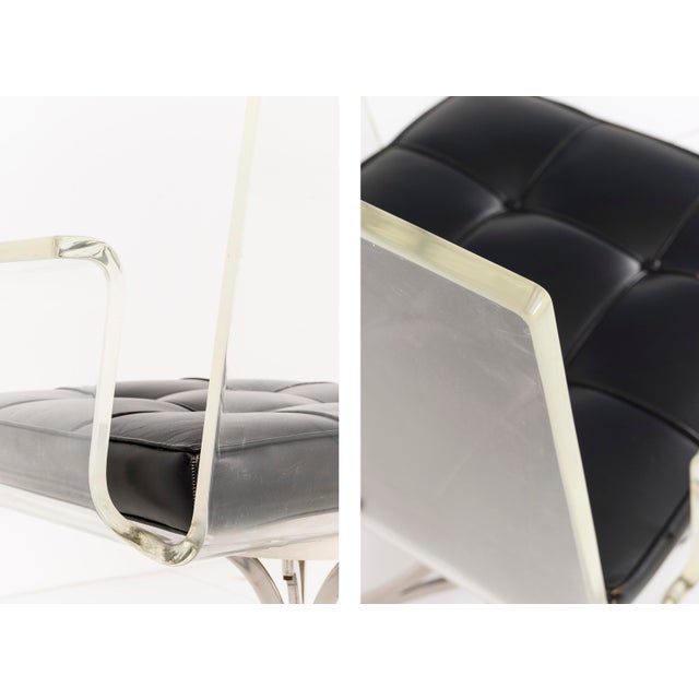 Black 1960s Set of Four Laverne Flower Dining or Occasional Chairs For Sale - Image 8 of 10
