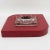 Glass Dupre Lafon Style Red Leather and Crystal Cigar Ashtray Catchall Desk Tidy For Sale - Image 7 of 13