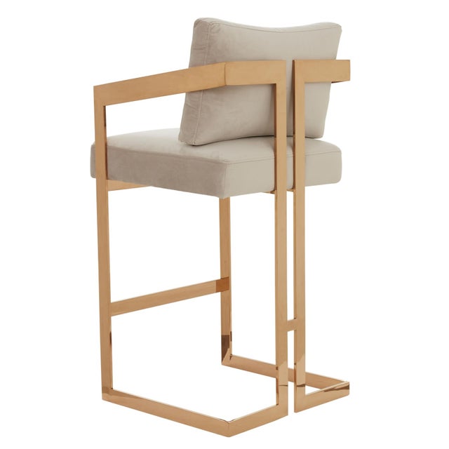 Taraji Bar Stool - Almond For Sale In Philadelphia - Image 6 of 6