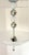 White Murano Glass and Chrome Chandelier, Italy 1970s For Sale - Image 8 of 8