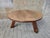 Large Mid-Century Modern Round Oak Coffee Table, 1970s For Sale - Image 13 of 13