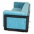 Iroko Cornaro Sofa in Wood and Azure Velvet by Carlo Scarpa for Studio Simon, 1974 For Sale - Image 9 of 18
