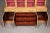 Hand-Painted & Decorated Front Neoclassical Style Breakfront Secretary Bookcase For Sale - Image 4 of 11