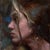 Self by Karen Offutt | Oil on Panel Portrait of a Woman's Profile For Sale