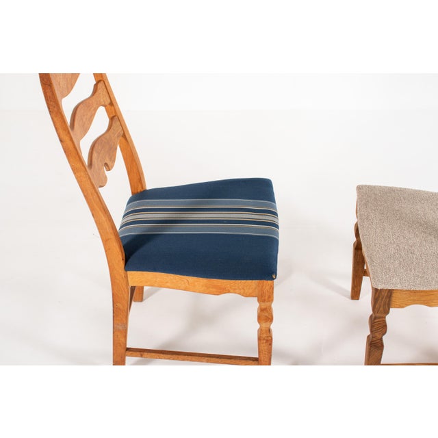 Brown Danish Oak Chairs by Henning Kjærnulf, Denmark, 1960s, Set of 8 For Sale - Image 8 of 13