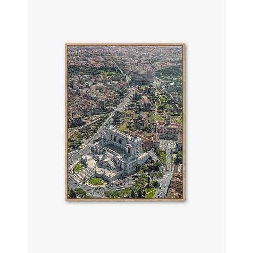 Edition Aerial Views Bernhard Lang Image: Vittoriano Colosseo Size A: 44 x 59 inches, Captured in 2019 over Rome, Italy No...