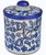 Moroccan Mid 20th Century Andalusian-Patterned Blue Ceramic-Art Lidded Jar For Sale - Image 3 of 8