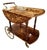 Sorrento Marquetry Drop-Leaf Bar Cart (Walnut) For Sale