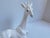 Modern 1970s Vintage Fitz and Floyd White Ceramic Giraffe Sculpture For Sale - Image 3 of 12