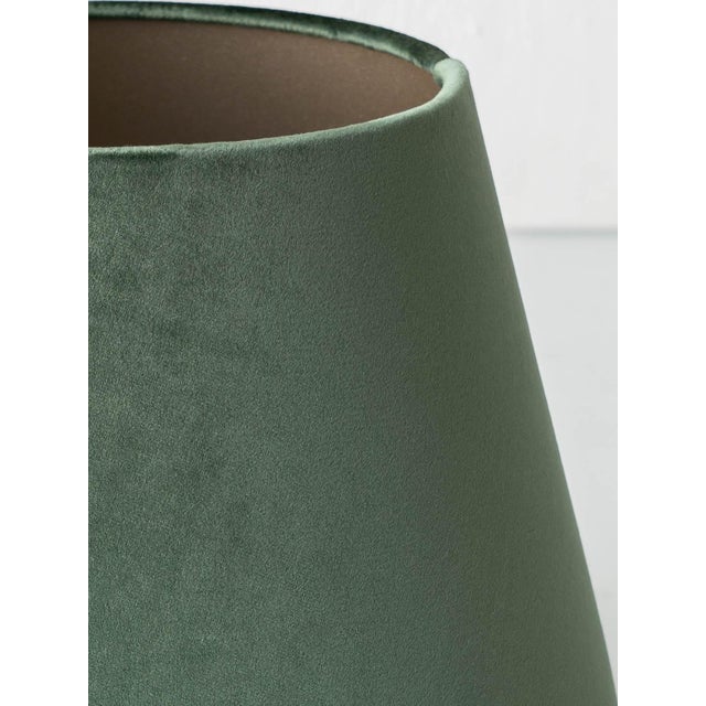 Vintage Delft Chinoiserie Table Lamps with Velvet Shades from Royal Tichelaar Makkum, 1940s-1960s, Set of 2 For Sale - Image 9 of 16