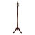 Traditional Vintage Mahogany Coat Tree With Brass Pineapple Finial Attributed to the Bombay Company For Sale