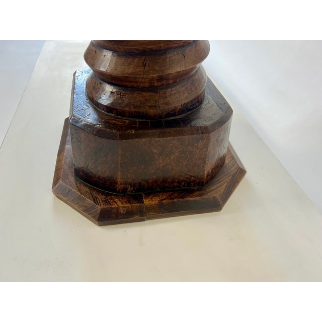 Brutalist Octagonal Side Table in the style of Charles Dudouyt, France, 1940s For Sale - Image 10 of 18