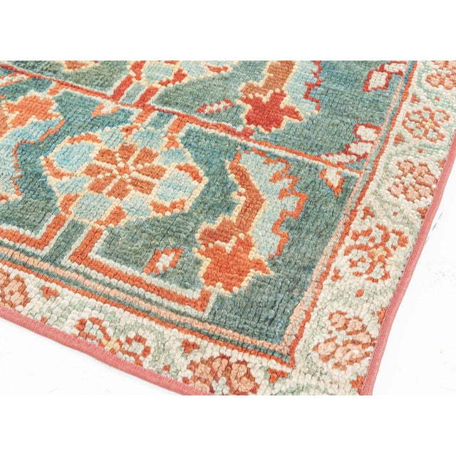 Textile Doris Leslie Blau Vintage Turkish Oushak Fragment Runner Rug For Sale - Image 7 of 9