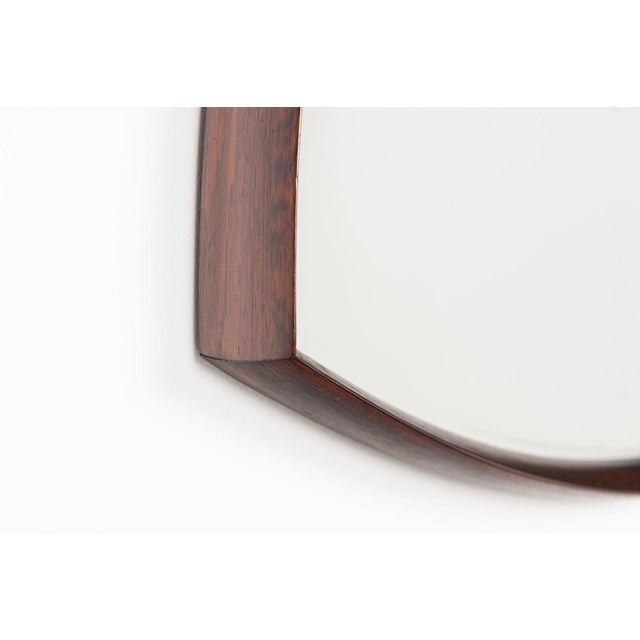 Vintage Danish Wall Mirror in Rosewood by Thomas Poss Eferfolger, 1960 For Sale - Image 12 of 13