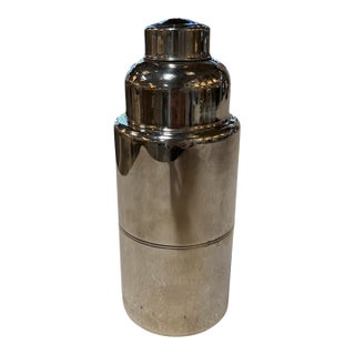 Vintage T&f Chrome Cocktail Shaker – Italian Barware For Sale