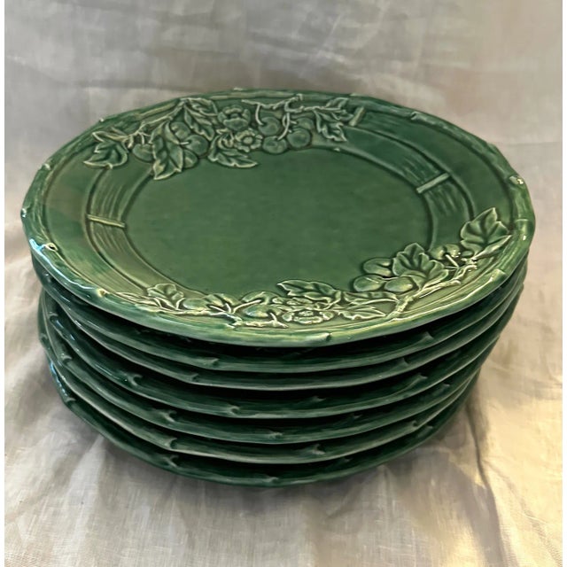 Vintage Verti Green Dinner Plates-A Set For Sale In Palm Springs - Image 6 of 8