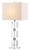 Three graphic blocks of crystal form the striking base of the Ice Palace crystal cube lamp. A stately piece that...